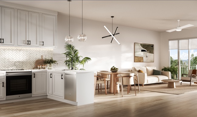 Juliette Kitchen and Living Room